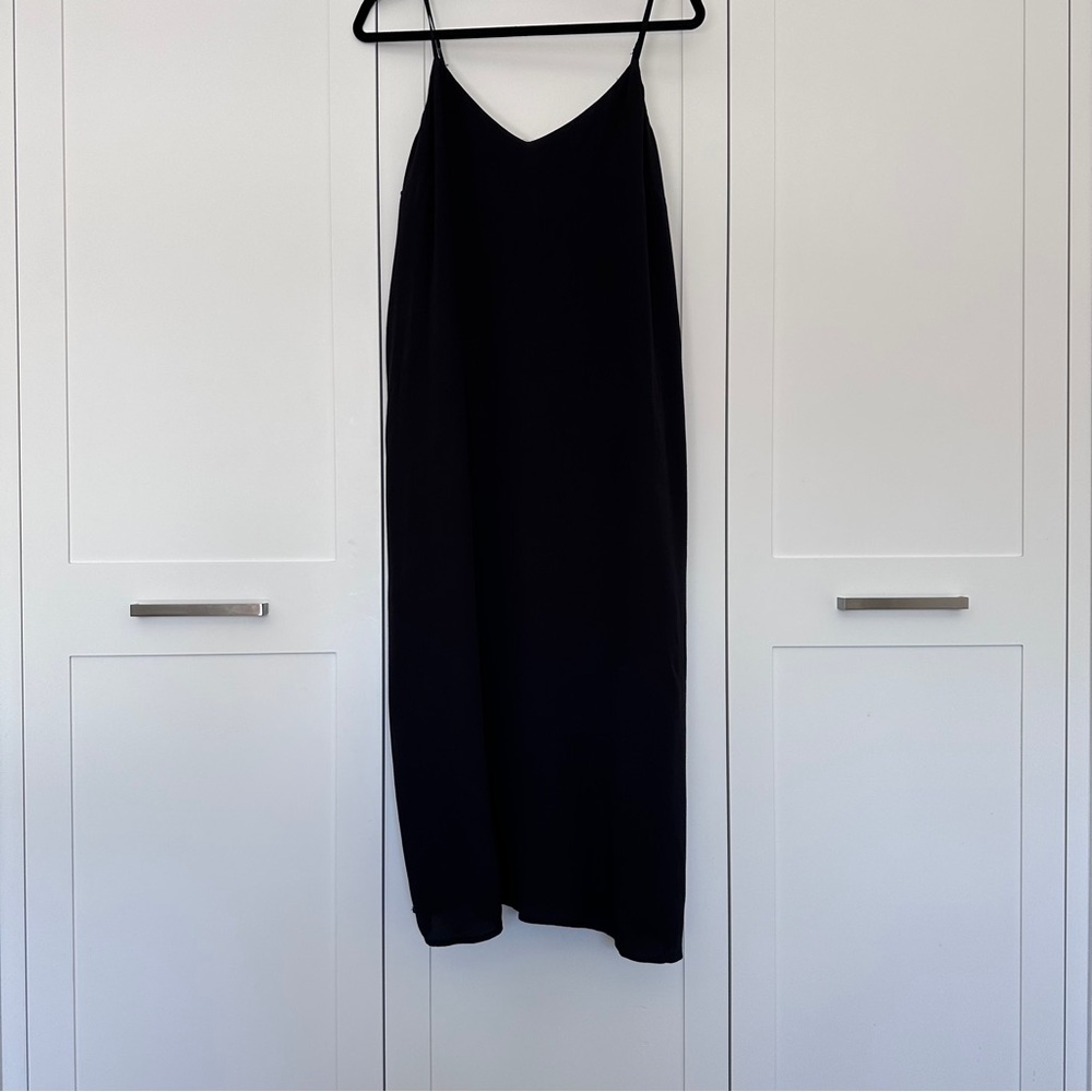 GAP A-line Black Slip Dress